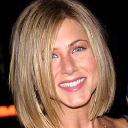 Jennifer Aniston Pěkné rovné Bob účesy