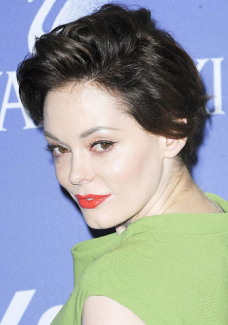 Rose McGowan rövid haj