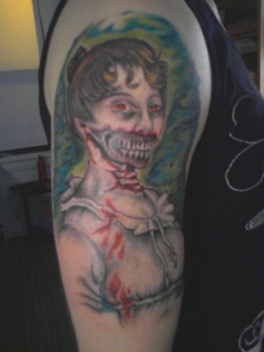 Zombie zombie tatovering